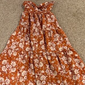 Floral Orange woman’s Dress
